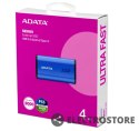 Adata Dysk zewnętrzny SSD SE880 4TB USB3.2A/C Gen2x2 Niebieski