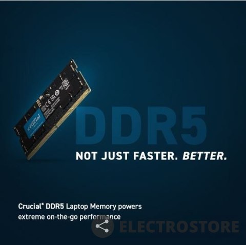 Crucial Pamięć do notebooka DDR5 SODIMM 64GB(2*32) /5600 CL46 (16Gbit) Crucial Pamięć do notebooka DDR5 SODIMM 64GB(2*32) /5600 CL46 (16Gbit)