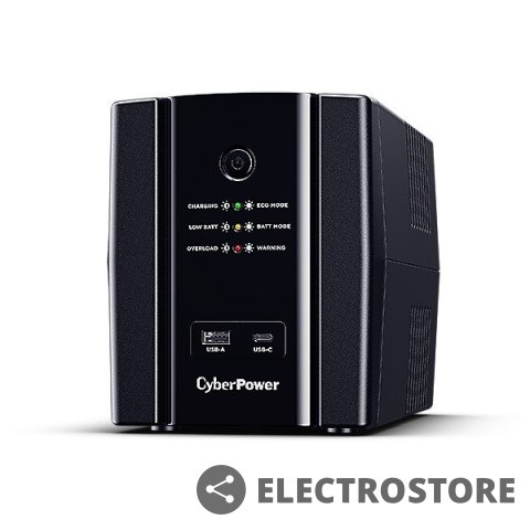 CyberPower Zasilacz awaryjny UPS UT1500EG-FR 1500VA/900W 4ms/AVR/4xFR/RJ11/RJ45