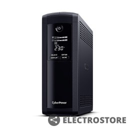 CyberPower Zasilacz awaryjny UPS VP1600ELCD-FR 1600VA/960W AVR/USB/LCD/5xFR