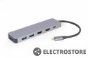 Gembird Adapter USB-C Hub USB-C PD HDMI x2 USB 3.0x3