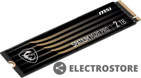 MSI Dysk SSD SPATIUM M480 PRO 2TB M.2 PCIe4 7400/7000MB/s MSI Dysk SSD SPATIUM M480 PRO 2TB M.2 PCIe4 7400/7000MB/s