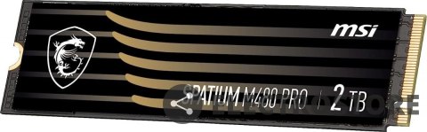 MSI Dysk SSD SPATIUM M480 PRO 2TB M.2 PCIe4 7400/7000MB/s MSI Dysk SSD SPATIUM M480 PRO 2TB M.2 PCIe4 7400/7000MB/s