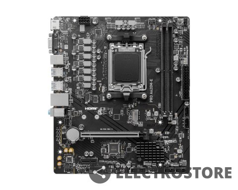 MSI Płyta główna PRO A620M-E AM5 2DDR5 HDMI/M2 mATX MSI Płyta główna PRO A620M-E AM5 2DDR5 HDMI/M2 mATX