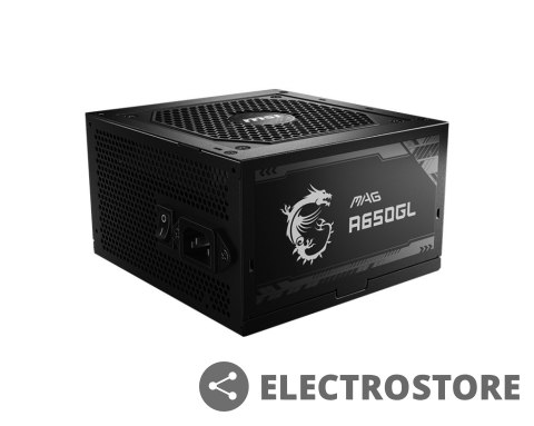 MSI Zasilacz MAG A650GL 650W 80PLUS GOLD F.MODULAR MSI Zasilacz MAG A650GL 650W 80PLUS GOLD F.MODULAR