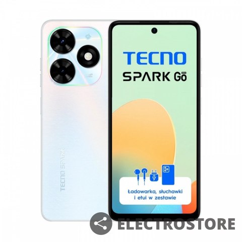 TECNO Smartfon Spark GO 2024 BG6 64+4 Mystery White