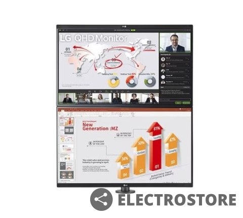 LG Electronics Monitor 27QP88DP-BS 27 cali QHD Ergo Dual LG Electronics Monitor 27QP88DP-BS 27 cali QHD Ergo Dual