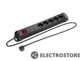 Lanberg Listwa zasilająca 3.0m 5x230 SC SP1-05F-0300-BK