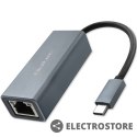 Qoltec Adapter USB-C na RJ45 Ethernet | 1000Mbps | Aluminiowa obudowa