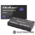 Qoltec Aktywny rozdzielacz Splitter 2 x HDMI 4K x 2K | 3.4Gb/s