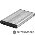 Qoltec Obudowa | kieszeń do dysków HDD SSD 2.5" SATA3 | USB 3.0 | Srebrna