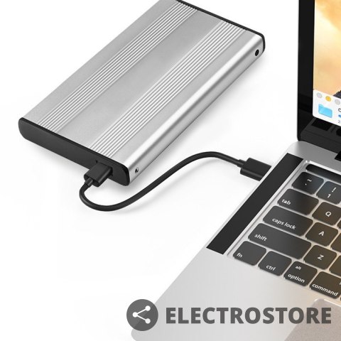Qoltec Obudowa | kieszeń do dysków HDD SSD 2.5" SATA3 | USB 3.0 | Srebrna Qoltec Obudowa | kieszeń do dysków HDD SSD 2.5" SATA3 | USB 3.0 | Srebrna