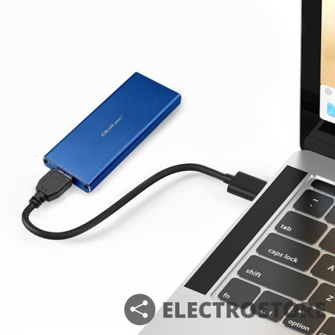 Qoltec Obudowa | kieszeń na dysk M.2 SSD | SATA | NGFF | USB 3.0 | Superspeed 5Gb/s | 2TB | Niebieska Qoltec Obudowa | kieszeń na dysk M.2 SSD | SATA | NGFF | USB 3.0 | Superspeed 5Gb/s | 2TB | Niebieska