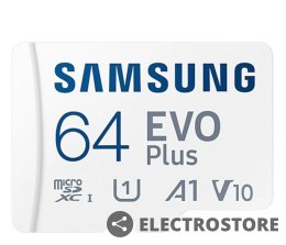 Samsung Karta pamięci microSD MB-MC64SA EU EVO Plus 64GB + adapter