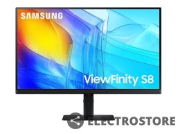 Samsung Monitor 27 cali ViewFinity S80UD IPS 3840x2160 UHD 16:9 1xHDMI 1xDP 1xUSB-C 90W 3xUSB 3.0 LAN KVM 5ms PinP/PbyP 60Hz HAS+PIV pła