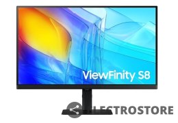 Samsung Monitor 27 cali ViewFinity S80UD IPS 3840x2160 UHD 16:9 1xHDMI 1xDP 1xUSB-C 90W 3xUSB 3.0 LAN KVM 5ms PinP/PbyP 60Hz HAS+PIV pła