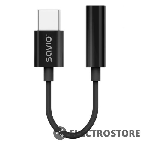 Savio Adapter audio - USB-C Jack 3,5mm AK-74