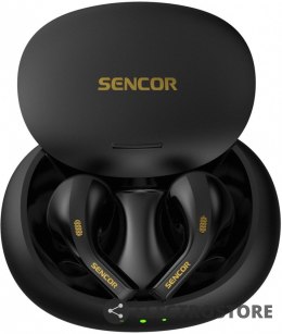 Sencor Słuchawki douszne bluetooth SEP 560BT BK, BT 5.3, czas 6h, 40mAh