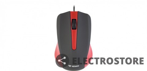 YENKEE Mysz przewodowa USB 3 przyciski, gumowana powierzchnia YENKEE Mysz przewodowa USB 3 przyciski, gumowana powierzchnia