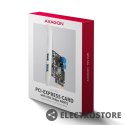 AXAGON PCEU-232RS Kontroler PCIe 2+2x port USB 3.2 GEN 1, UASP, SP & LP 15-pin SATA zasilacz