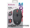 Defender Mysz przewodowa silent click ICON MB-057 1000 DPI Czarna