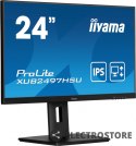 IIYAMA Monitor 24 cale XUB2497HSU-B2 IPS, HDMI, DP, 2x2W, 2xUSB, Pivot, HAS(150mm)