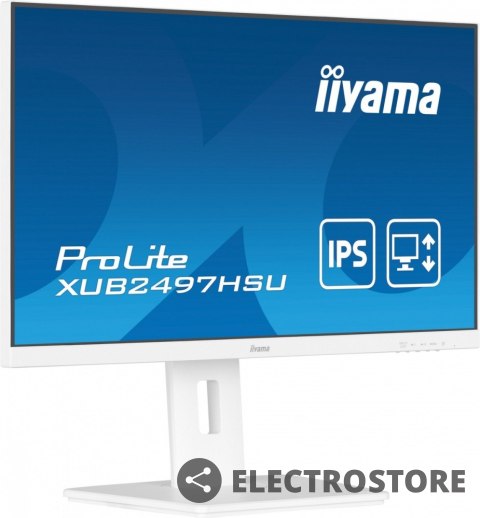 IIYAMA Monitor 24 cale XUB2497HSU-W2 IPS, HDMI, DP, 2x2W, 2xUSB, Pivot, HAS(150mm) /5y/ IIYAMA Monitor 24 cale XUB2497HSU-W2 IPS, HDMI, DP, 2x2W, 2xUSB, Pivot, HAS(150mm) /5y/
