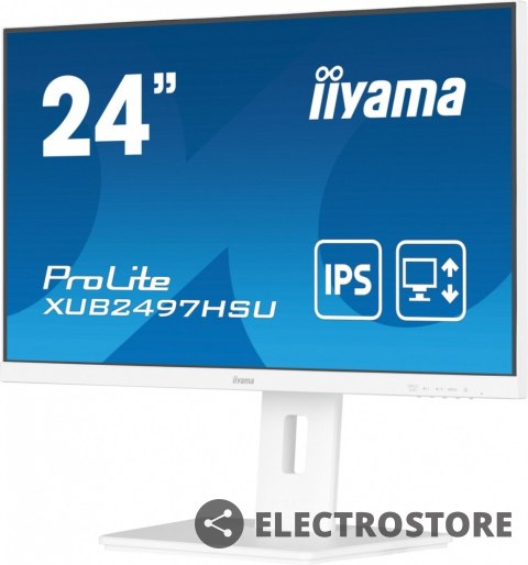 IIYAMA Monitor 24 cale XUB2497HSU-W2 IPS, HDMI, DP, 2x2W, 2xUSB, Pivot, HAS(150mm) /5y/ IIYAMA Monitor 24 cale XUB2497HSU-W2 IPS, HDMI, DP, 2x2W, 2xUSB, Pivot, HAS(150mm) /5y/