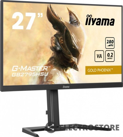 IIYAMA Monitor 27 cali GB2795HSU-B1 0.2ms, VA, DP, HDMI, 280Hz IIYAMA Monitor 27 cali GB2795HSU-B1 0.2ms, VA, DP, HDMI, 280Hz