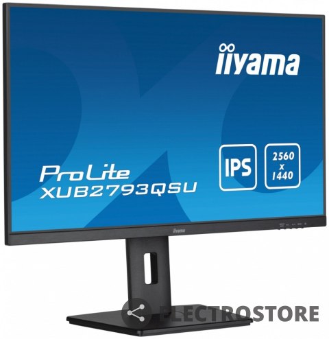 IIYAMA Monitor 27 cali XUB2793QSU-B7 IPS, QHD, HAS(150mm), 100Hz, 300cd IIYAMA Monitor 27 cali XUB2793QSU-B7 IPS, QHD, HAS(150mm), 100Hz, 300cd