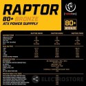 Rebeltec Zasilacz ATX RAPTOR 600W BRONZE 80+,Single Rail, DC-DC