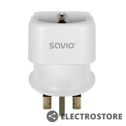 Savio Adapter podróżny, gniazdo EU - wtyk UK AP-04