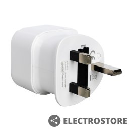 Savio Adapter podróżny, gniazdo EU - wtyk UK AP-04