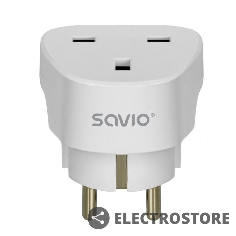 Savio Adapter podróżny, gniazdo UK wtyk EU AP-02