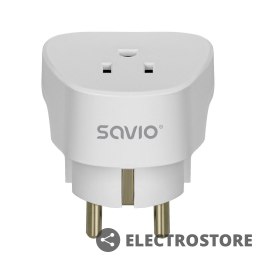 Savio Adapter podróżny, gniazdo US wtyk EU AP-01