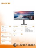 AOC Monitor U34V5C 34 cale VA 100Hz HDMI DP USB-C HAS