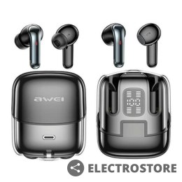 AWEI Słuchawki Bluetooth 5.3 TWS T79 ENC podwójne dokanałowe i douszne 2w1