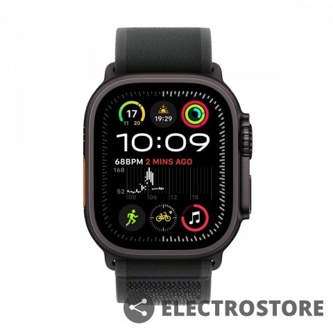 Apple Watch Ultra 2 GPS + Cellular, koperta 49 mm z tytanu w kolorze czarnym z opaską Trial M/L w kolorze czarnym Apple Watch Ultra 2 GPS + Cellular, koperta 49 mm z tytanu w kolorze czarnym z opaską Trial M/L w kolorze czarnym