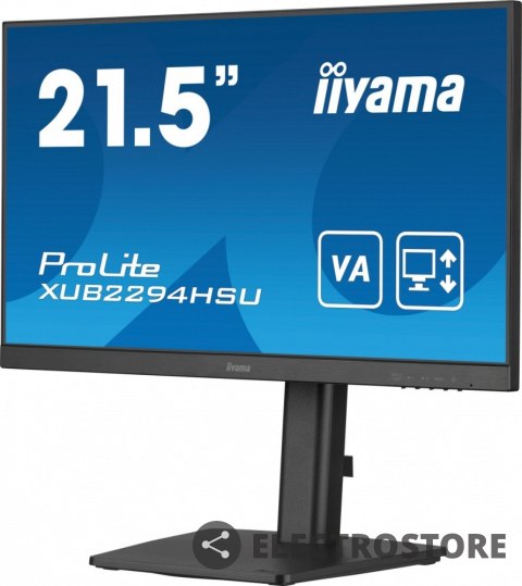 IIYAMA Monitor 21.5 cali XUB2293HSU-B7 IPS, 100Hz, Pivot, HAS(150mm), 300cd IIYAMA Monitor 21.5 cali XUB2293HSU-B7 IPS, 100Hz, Pivot, HAS(150mm), 300cd