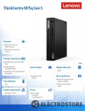 Lenovo Komputer ThinCentre M75q G5 Tiny 12RQ000VPB W11Pro 8300GE/8GB/256GB/AMD Radeon/3YR OS