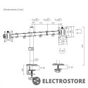 Maclean Uchwyt biurkowy MC-754N 2 monitory