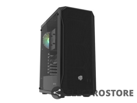 Natec Obudowa Fury Shobo SH4 RGB Midi Tower z oknem Czarna