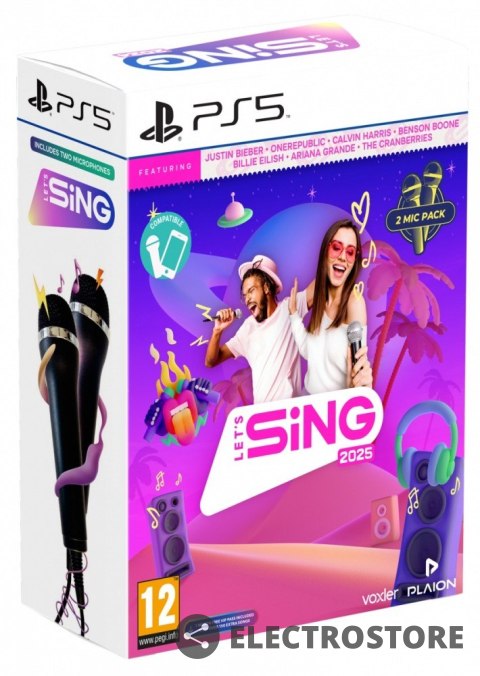 Plaion Gra PlayStation 5 Lets Sing 2025 2-mic