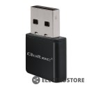 Qoltec Bezprzewodowy ultra szybki mini adapter NANO WiFi | Standard N | USB 2.0 | 300Mbps