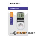 Qoltec Elektroniczny programator czasowy PC0628 | 3680W | 16A | LCD