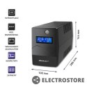 Qoltec Zasilacz awaryjny UPS | Monolith | 850VA | 480W | LCD | USB | RJ45