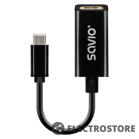 Savio Adapter USB-C (M) - HDMI (F), 4K, 30Hz, plastik, AK-79