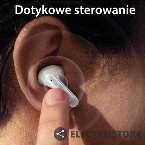 USAMS Słuchawki Bluetooth TWS 5.3 X-Don Series Dual microfon ENC białe USAMS Słuchawki Bluetooth TWS 5.3 X-Don Series Dual microfon ENC białe