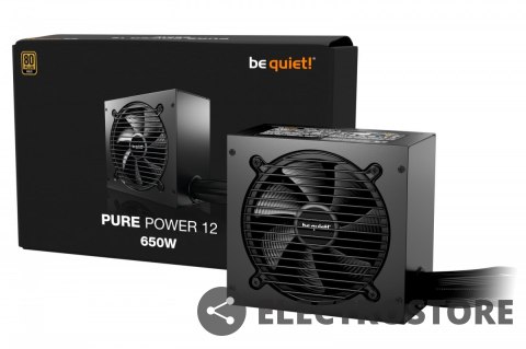 Be quiet! Zasilacz Pure Power 12 650W ATX 3.1 80PLUS GOLD