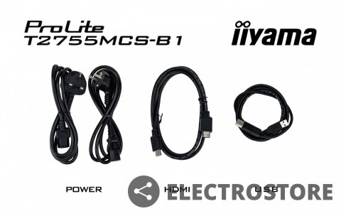 IIYAMA Monitor 27 cali T2755MSC-B1 DOTYK,USB,HDMI,IPS IIYAMA Monitor 27 cali T2755MSC-B1 DOTYK,USB,HDMI,IPS